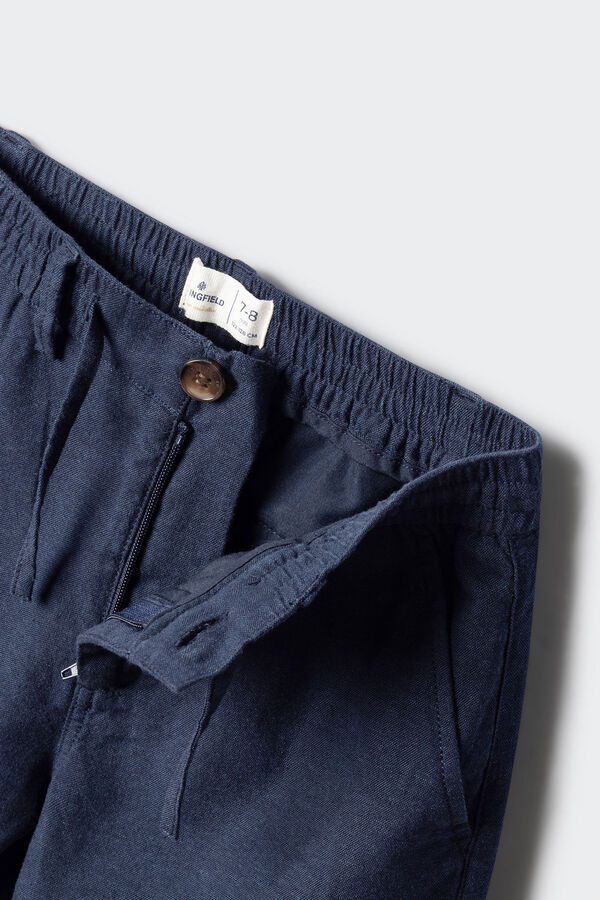 Springfield Kids Pantal&oacute;n lino ni&ntilde;o azul