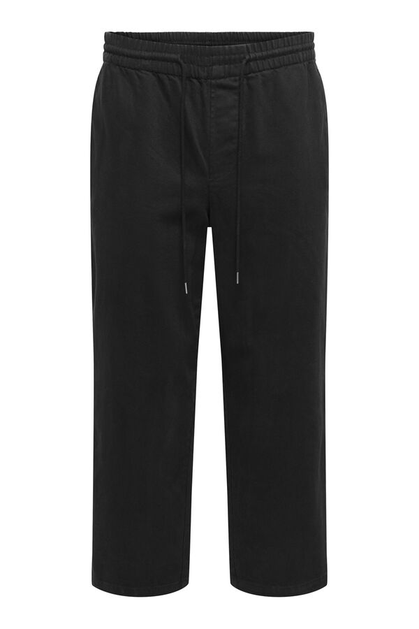 Only & Sons Pantal&oacute;n largo oversized negro