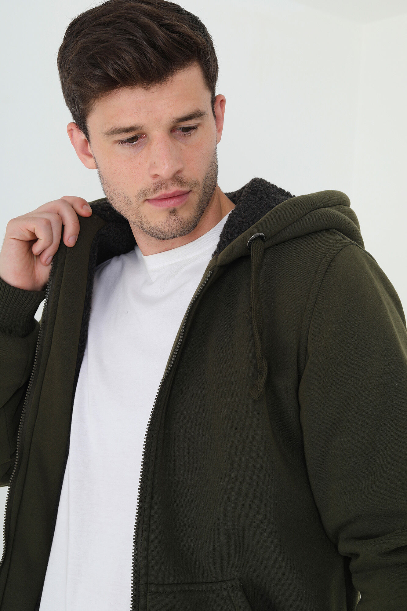 Brave Soul Sudadera con capucha y borrego