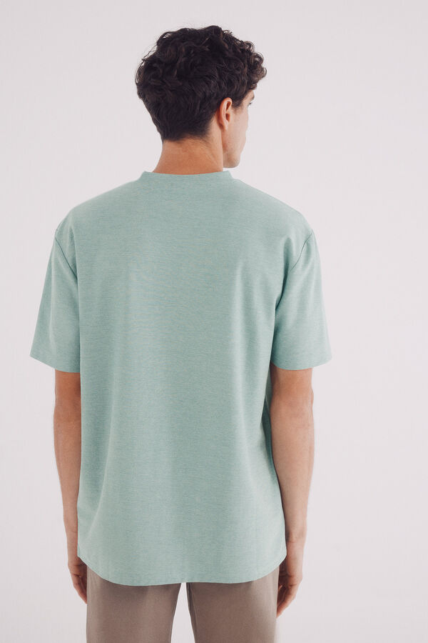 Springfield Camisola piqué oxford verde