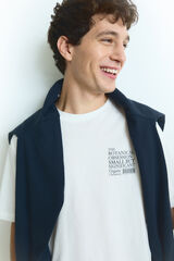 Springfield Camiseta botanical obsession marfil