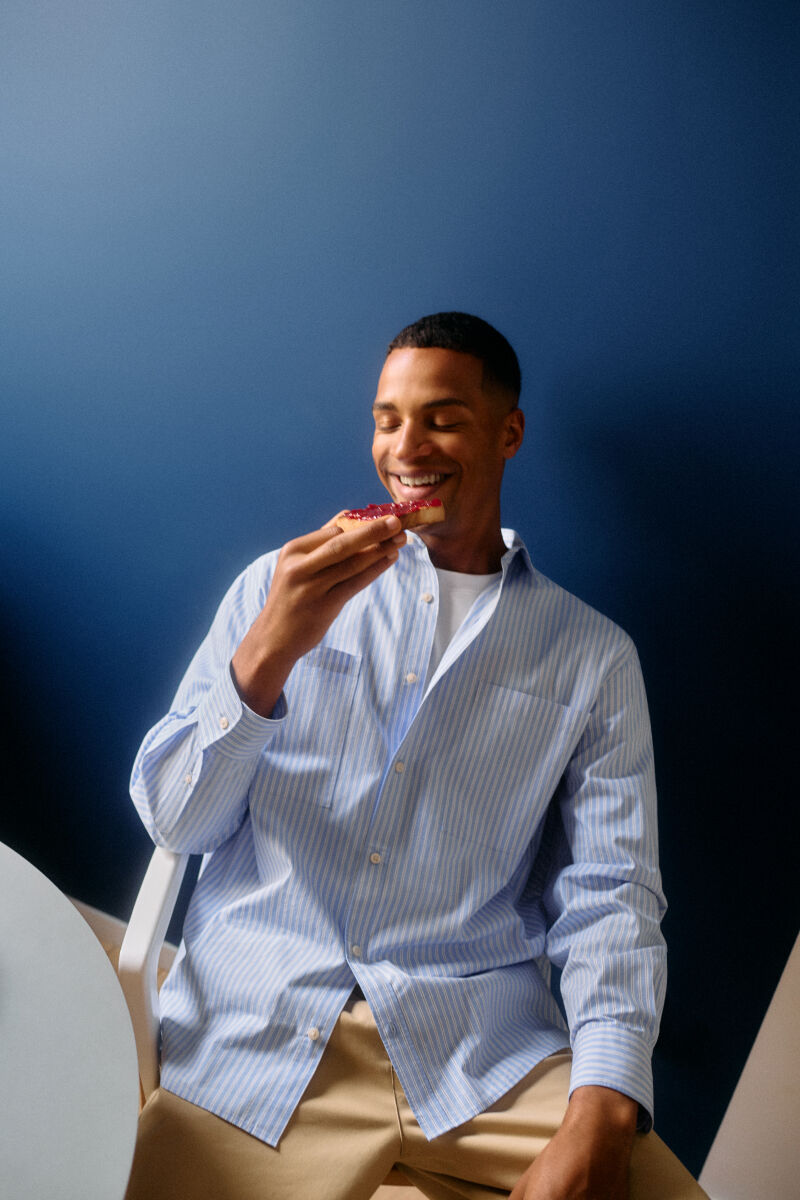 Springfield Camisa oversize rayas popel&iacute;n