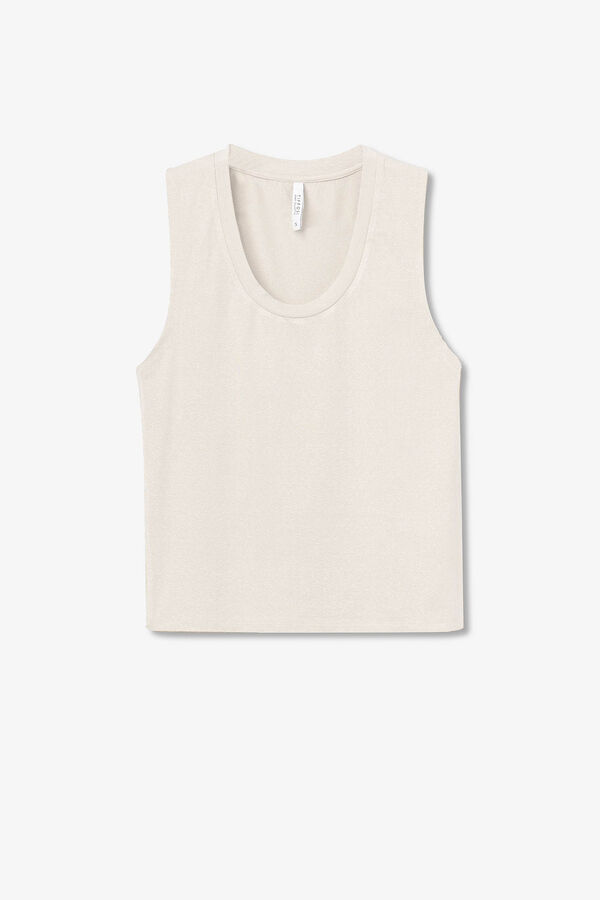 Tiffosi Top B&aacute;sico blanco