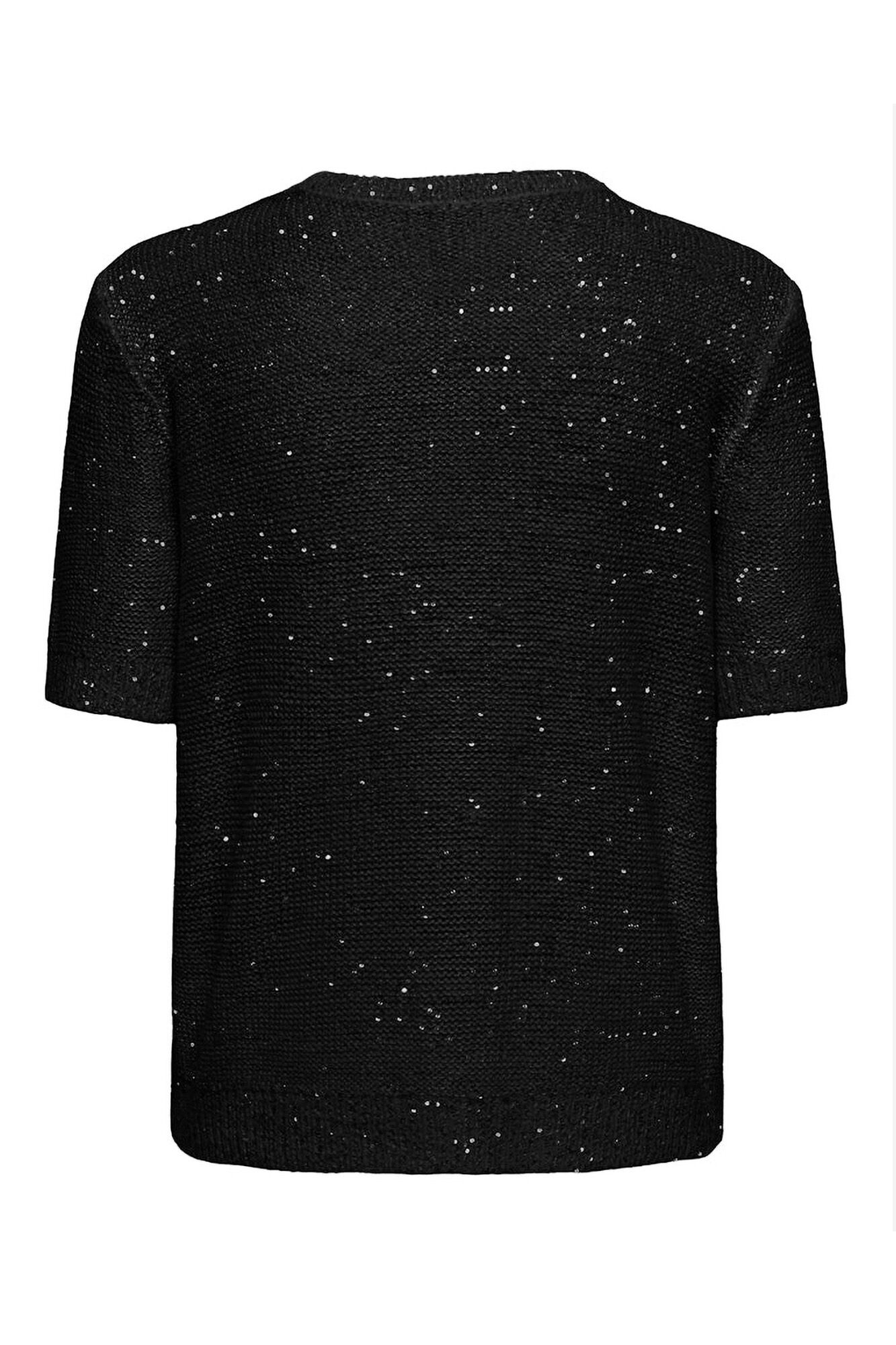 Only Top de punto con lentejuelas