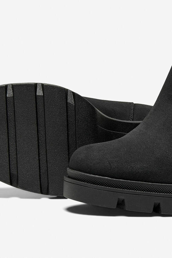 Only Botins de salto alto Chelsea preto