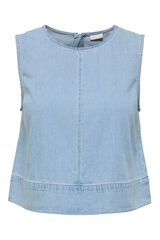 JDY Blusa mangas sem mangas azul