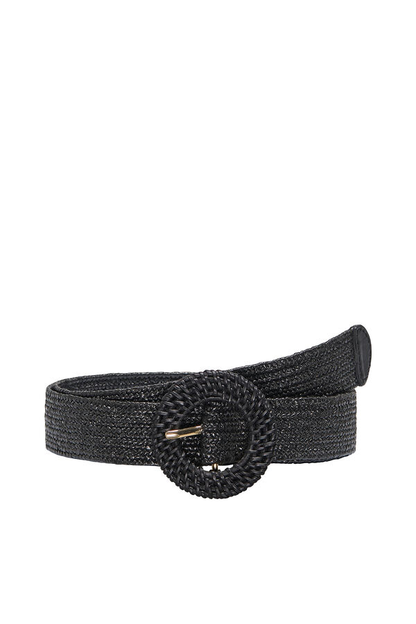 Only Cinto de r&aacute;fia ajust&aacute;vel preto