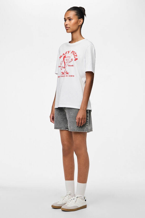 Pieces Camiseta gr&aacute;fica manga corta blanco