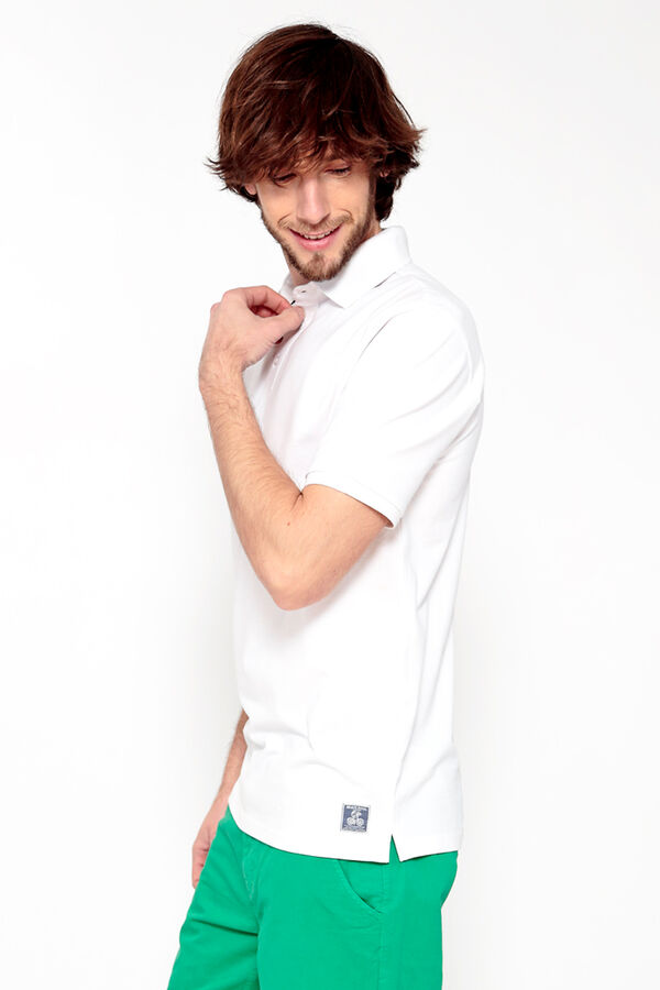 Brave Soul Polo piqu&eacute; de manga corta blanco