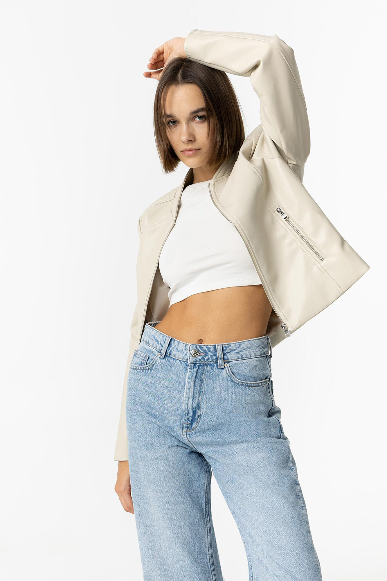 Tiffosi Chaqueta efecto piel