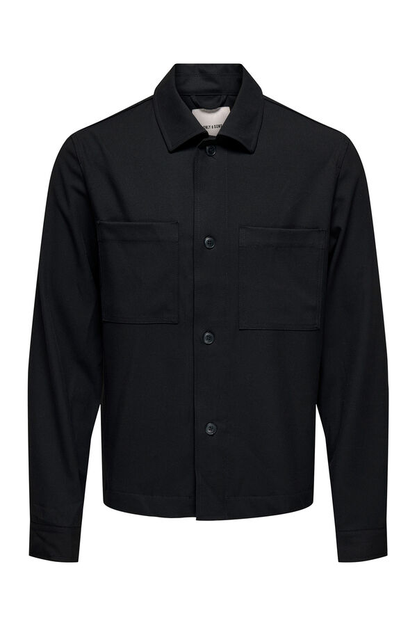 Only & Sons Chaqueta cierre de botones negro