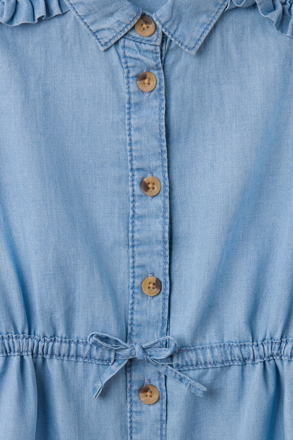 Springfield Kids Vestido denim menina azul