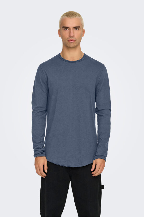 Only & Sons T-shirt manga azul