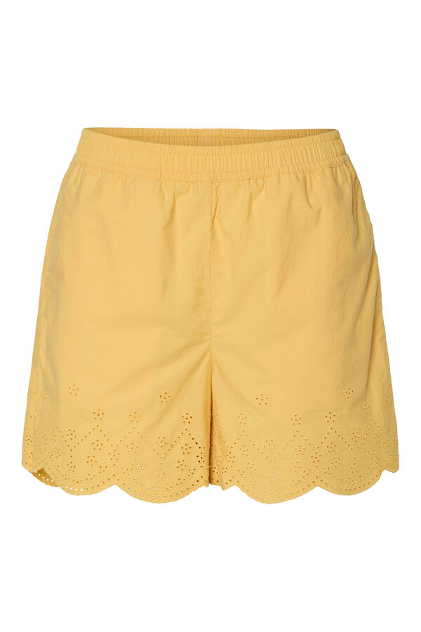 Pieces Cal&ccedil;as curtas amarelo