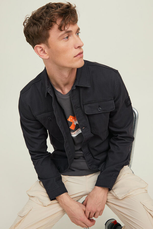 Jack & Jones Sobrecamisa informal negro