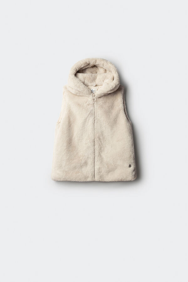 Springfield Kids Chaleco pelo ni&ntilde;a beige