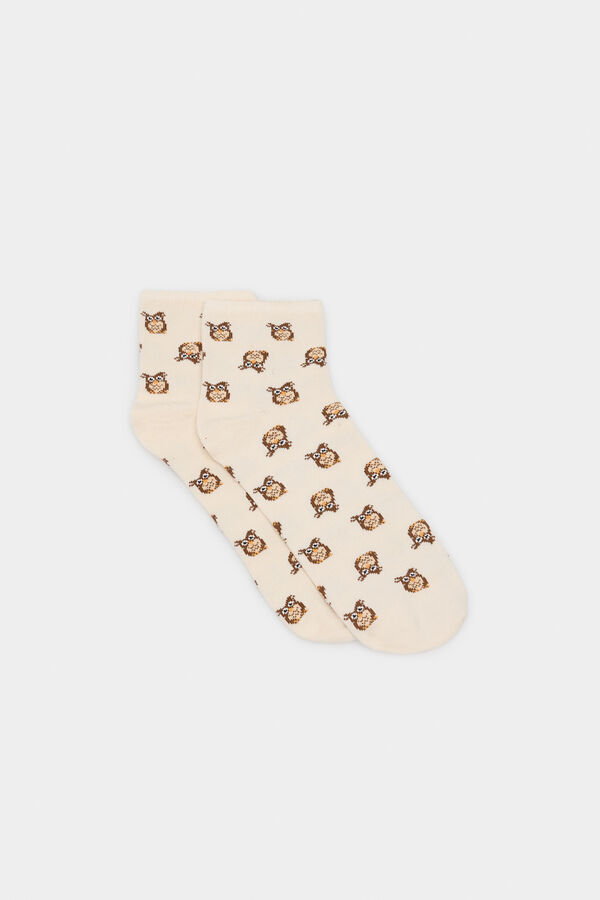 Springfield Meia curta coruja castanho