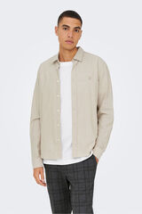 Only & Sons Camisa manga larga gris