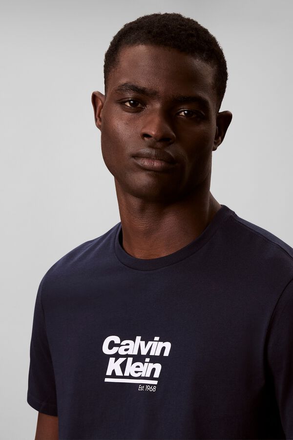 Calvin Klein T-shirt com estampado azul