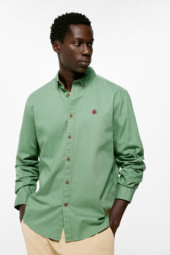 Springfield Camisa popelina cor verde