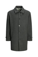 Jack & Jones Abrigo cuello italiano gris