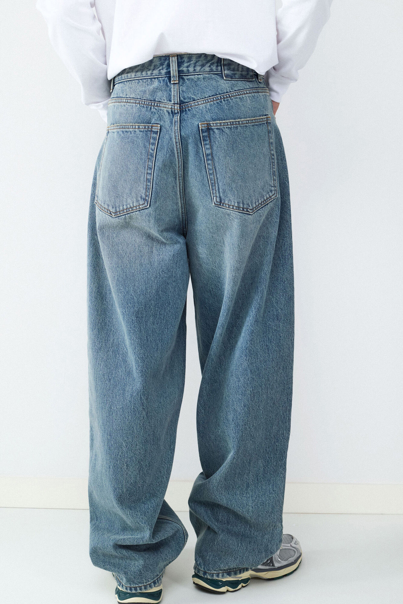 Balmohk Cal&ccedil;a jeans larga e larga