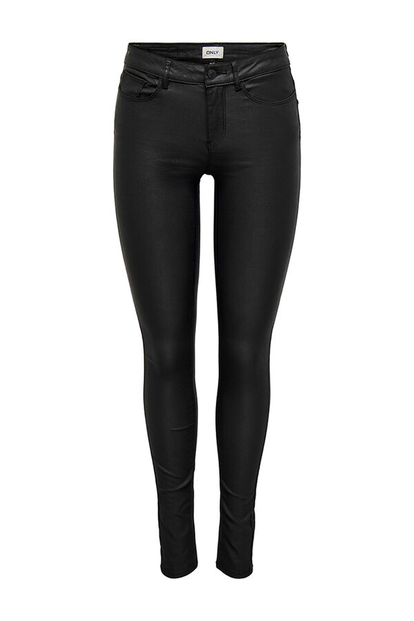 Springfield Calças skinny enceradas preto