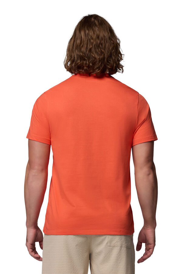 Columbia T-shirt b&aacute;sica com logo vermelho