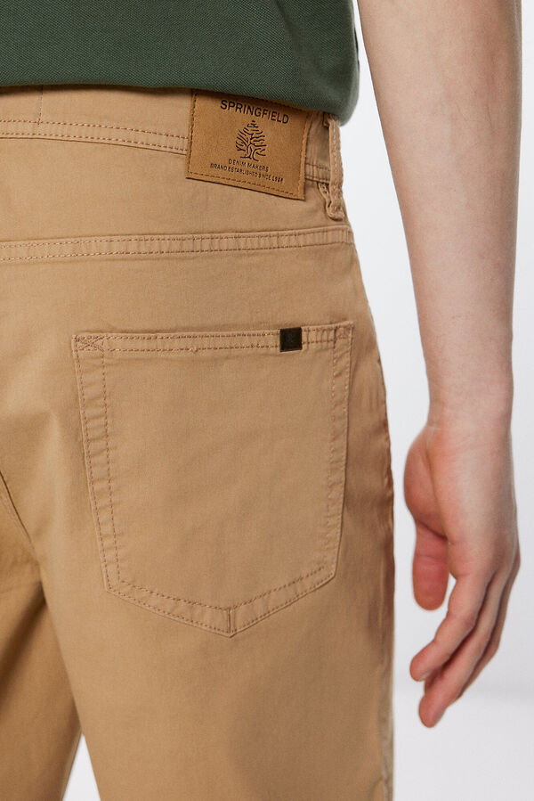 Springfield Bermuda ligera color slim fit beige