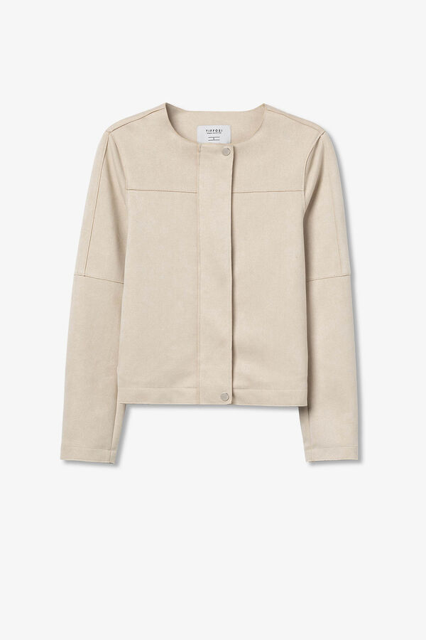 Tiffosi Abrigo de Efecto Ante nude