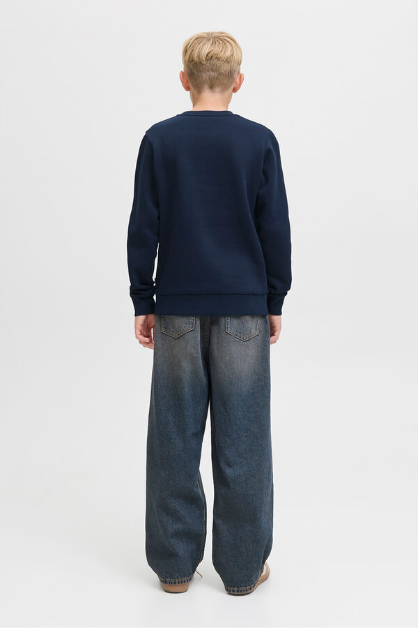 Jack & Jones Junior Sweatshirt logo grande azul