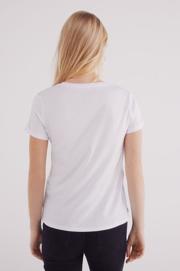 Springfield Camiseta "Rolling Stones" blanco