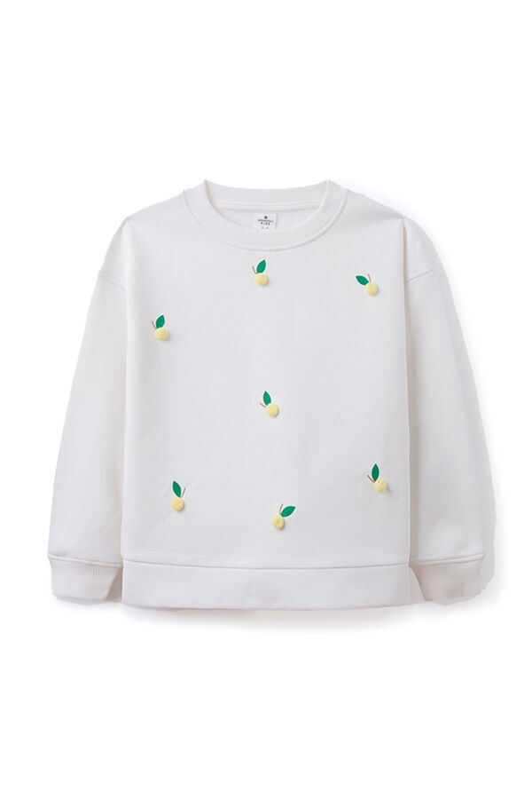 Springfield Kids Sudadera limones ni&ntilde;a blanco