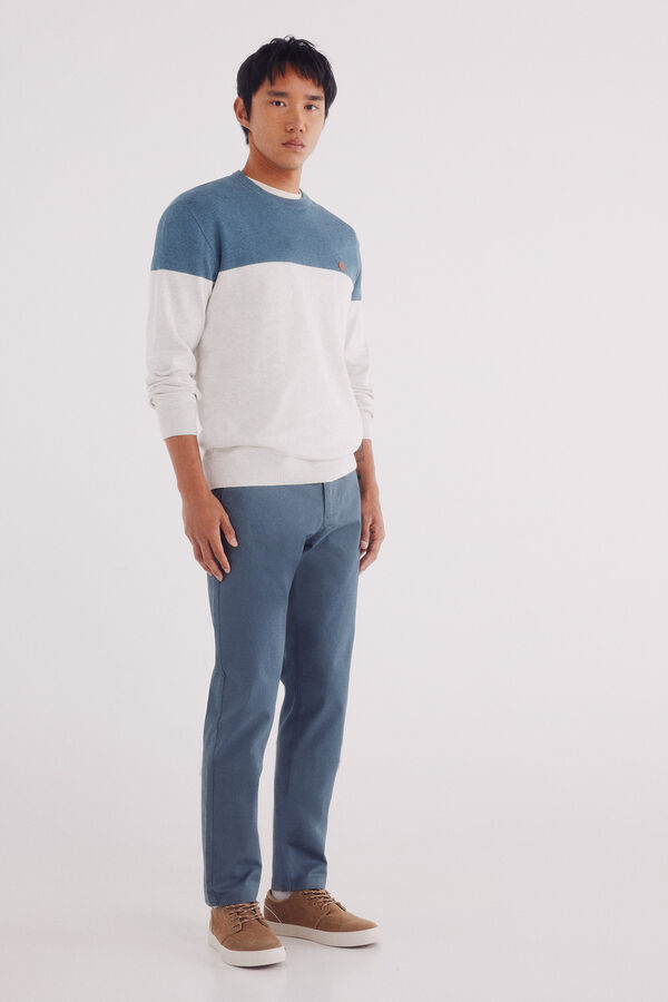 Springfield Jersey b&aacute;sico bloque color gris