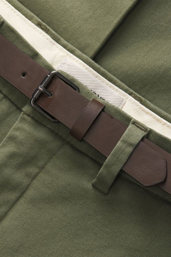 Jack & Jones PLUS Pantal&oacute;n chino slim fit verde