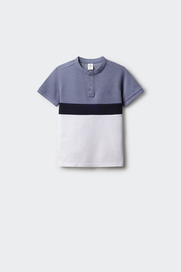 Springfield Kids Polo block color ni&ntilde;o azul