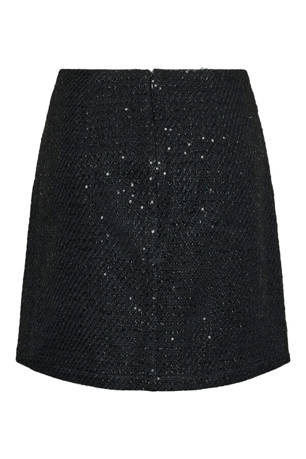 Pieces saia brilhante preto
