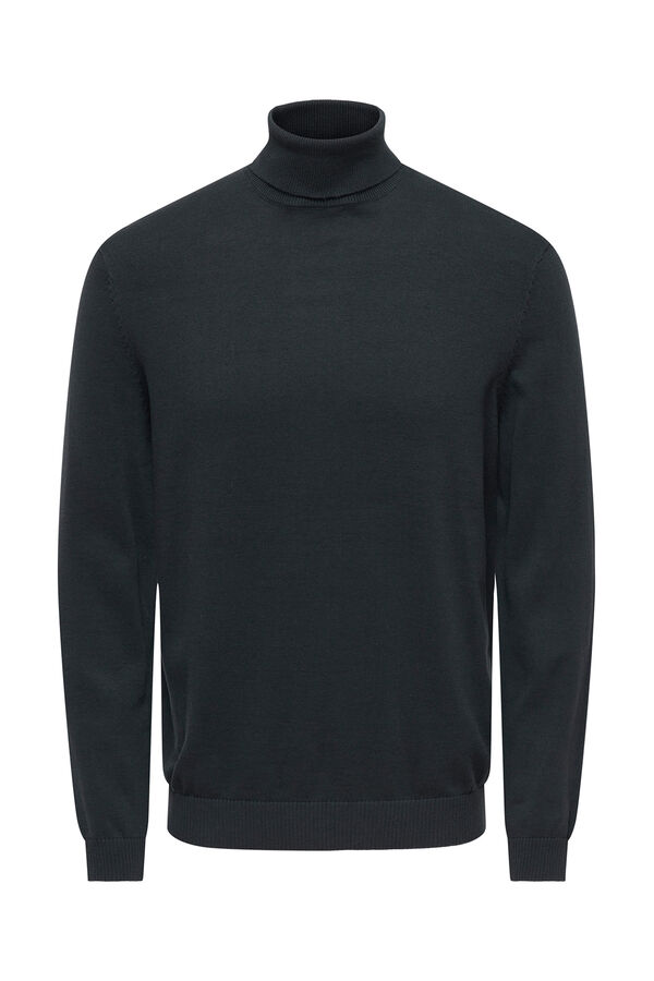 Only & Sons Jersey cuello vuelto azul