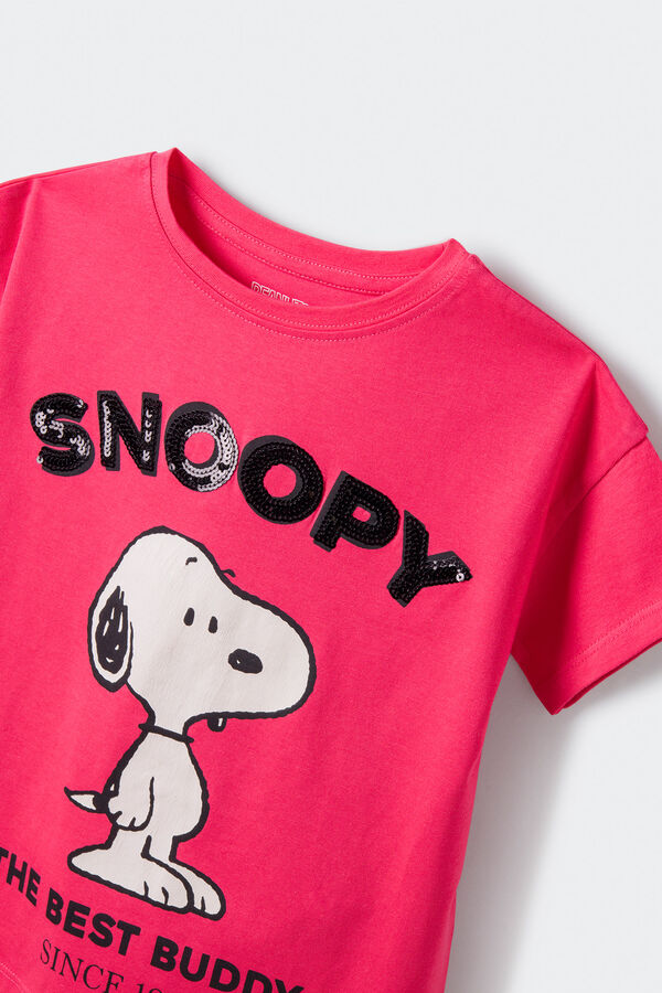 Springfield Kids Camiseta Snoopy ni&ntilde;a rosa