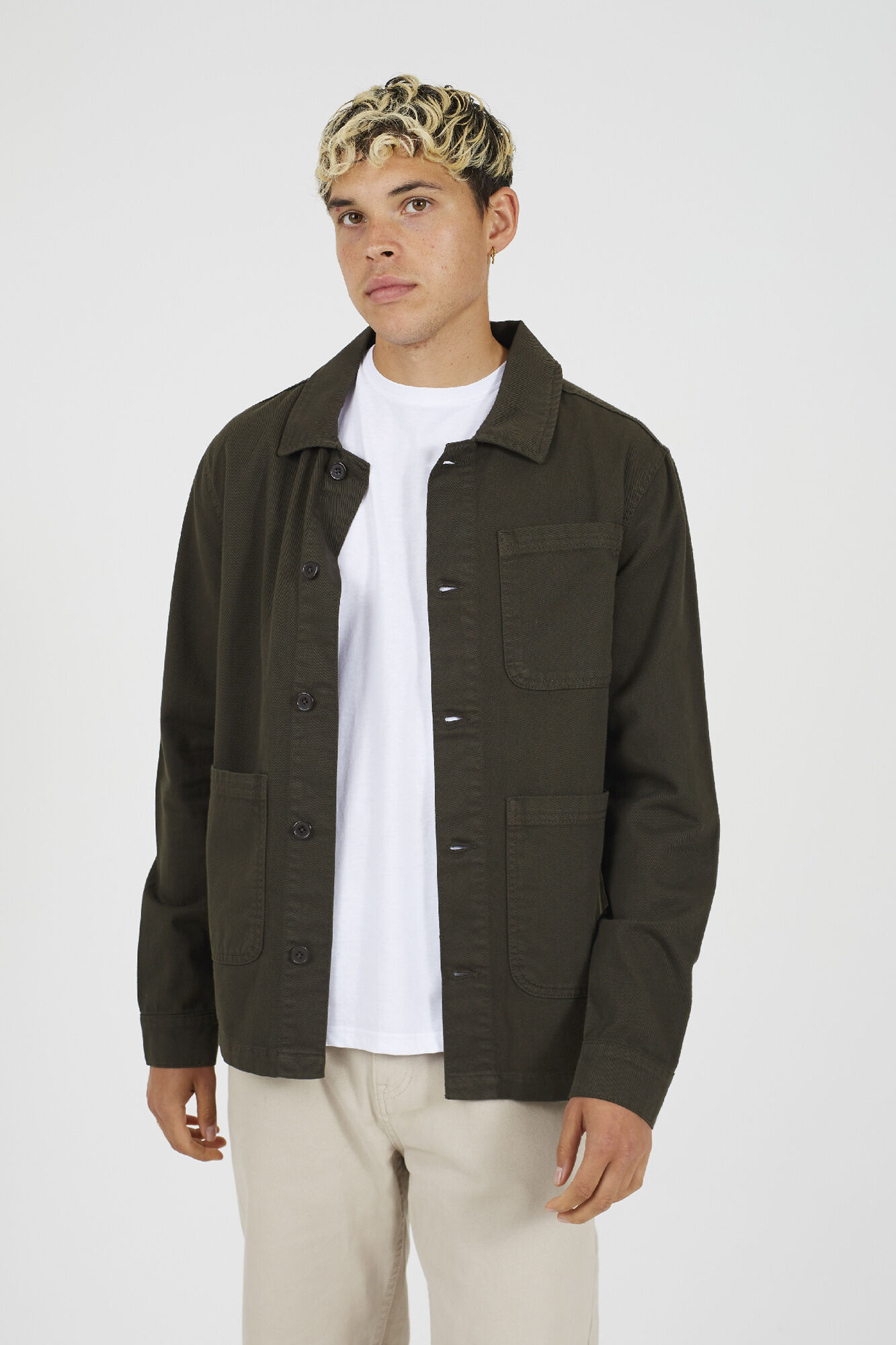 Brave Soul Sobrecamisa con botones