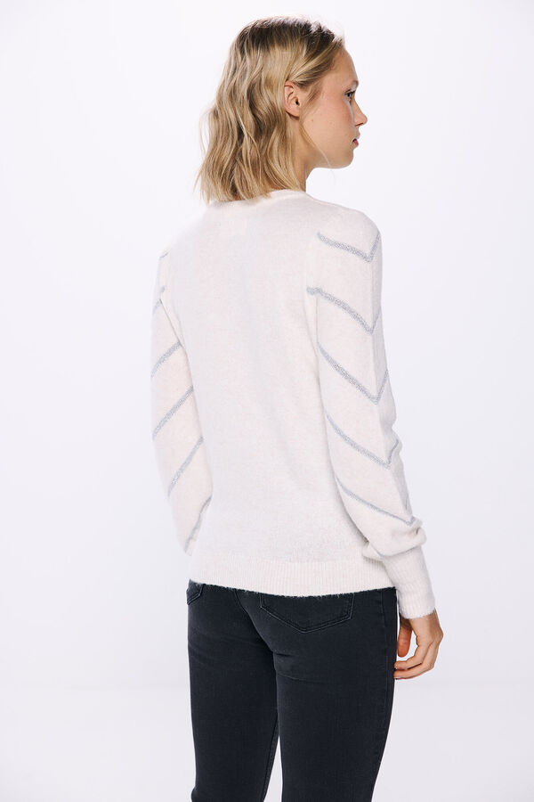 Springfield Jersey chevron lurex blanco