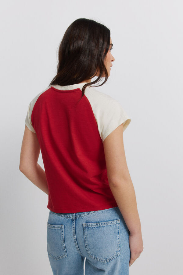 Springfield T-shirt em algod&atilde;o "rodeo" vermelho