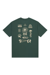 Quiksilver Pto Bem-vindos a todos - Camiseta para homem de manga curta verde