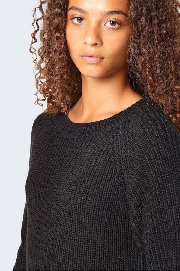 Noisy May Vestido curto de malha  preto