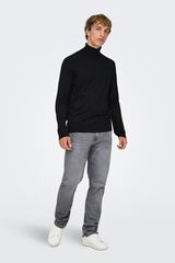 Only & Sons Jersey cuello vuelto negro