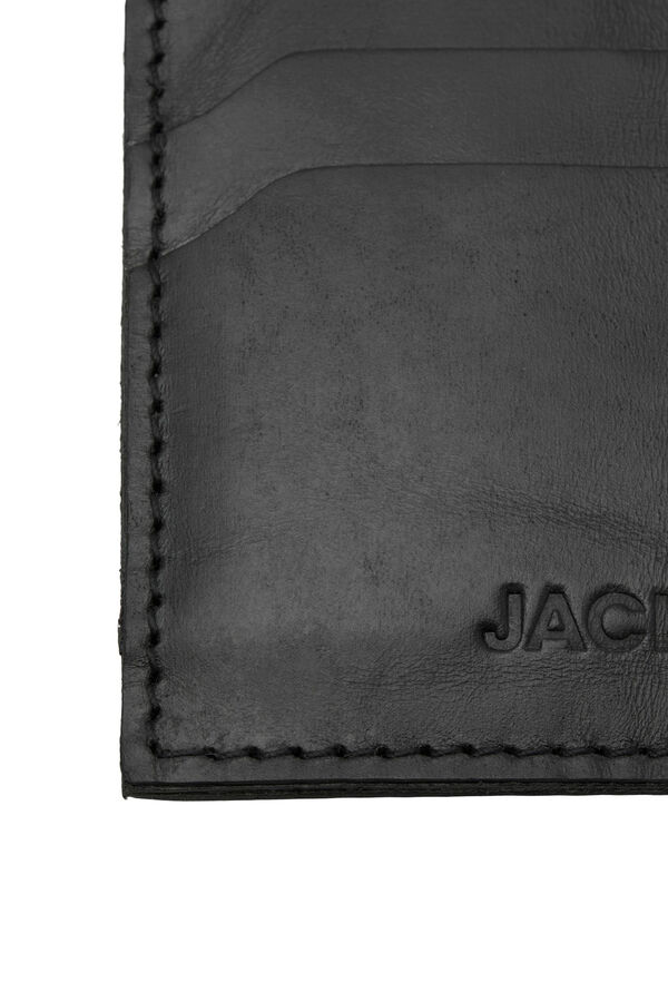 Jack & Jones Porta-cart&otilde;es pele preto