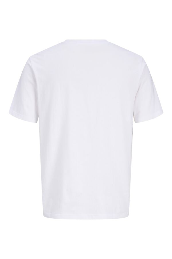 Jack & Jones Camiseta regular fit estampada blanco