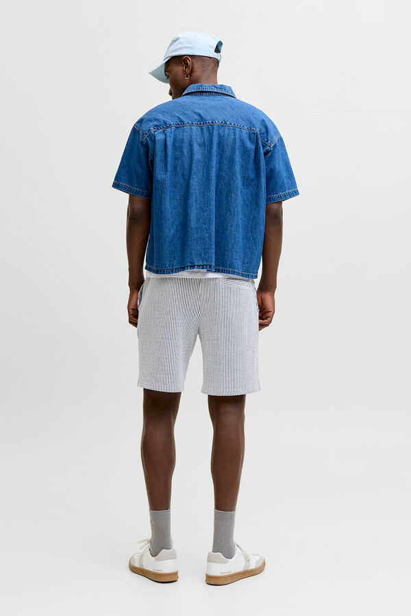 Jack & Jones Bermuda felpa relaxed blanco