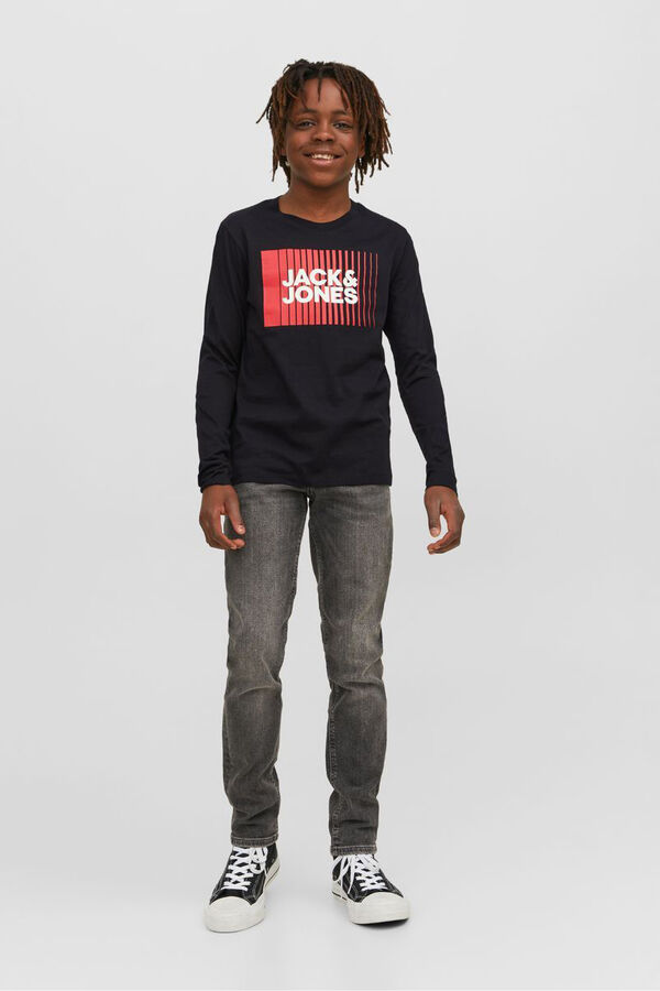 Jack & Jones Junior Camiseta estampada regular fit preto