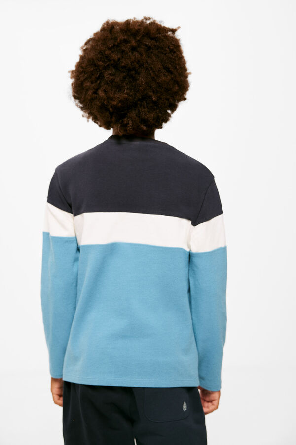 Springfield Kids Camiseta color block ni&ntilde;o azul